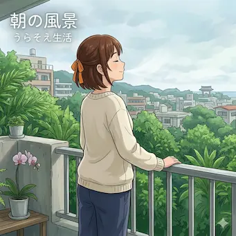 朝の風景楽しむ