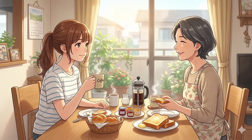 朝ごはんの風景