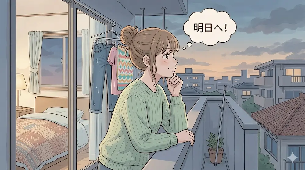 明日はコインランドリー