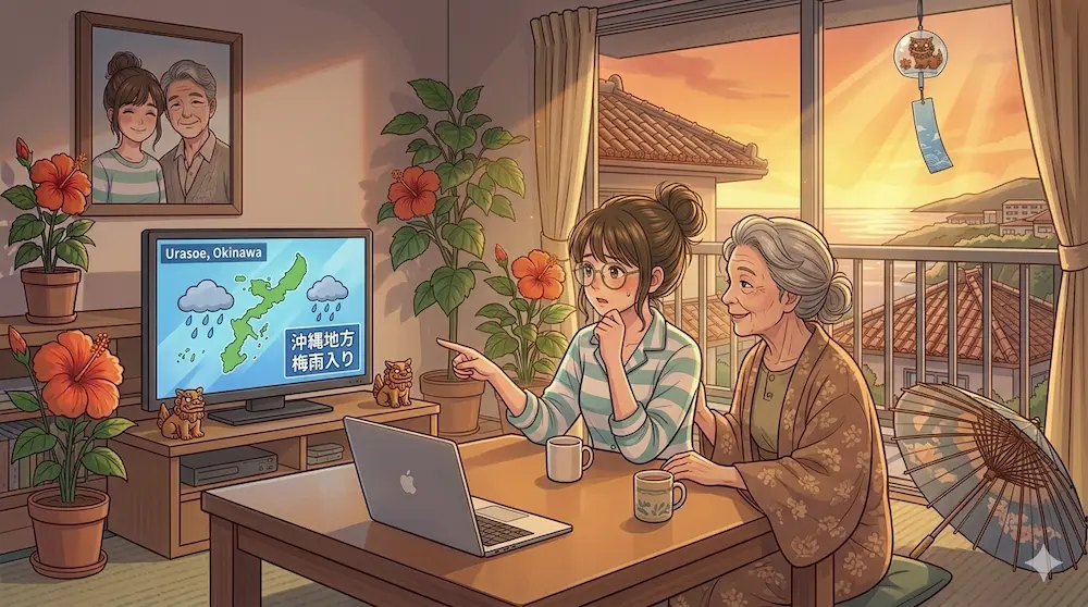 沖縄梅雨入り予測