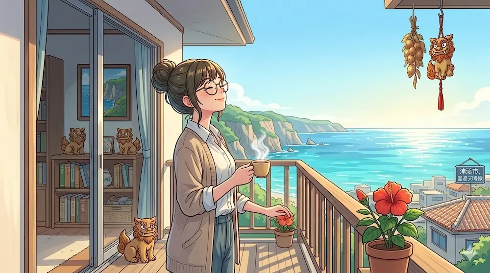 沖縄の爽やかな朝
