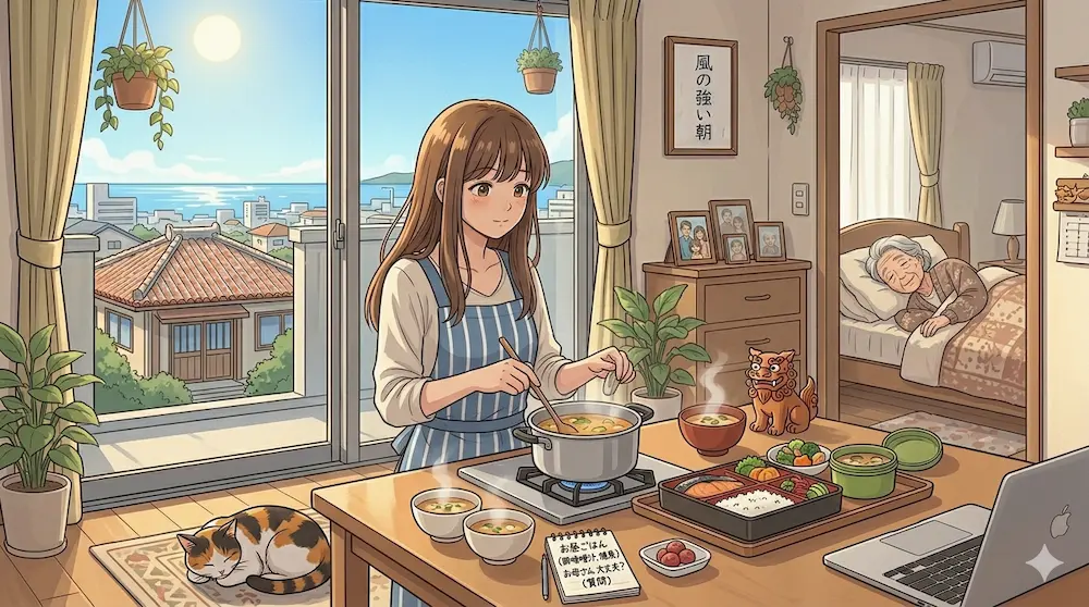 お昼準備