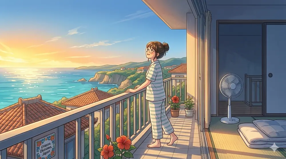 沖縄の朝の風景