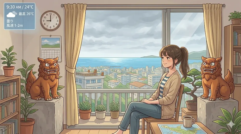 沖縄の朝の風景