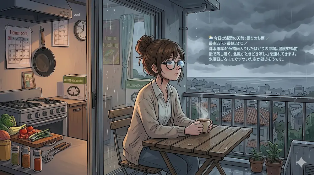 沖縄の朝の天気
