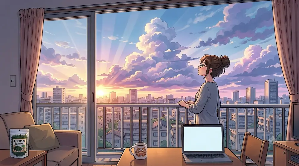 沖縄の朝の風景