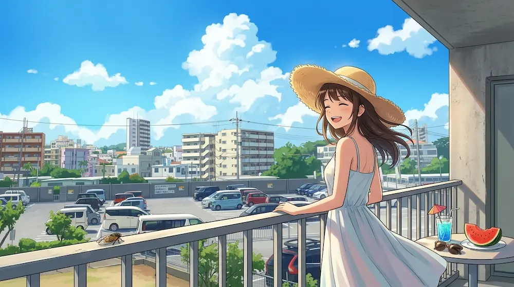 ベランダからの風景