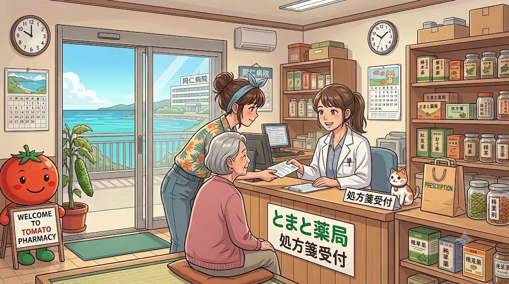 薬局のトマトへ