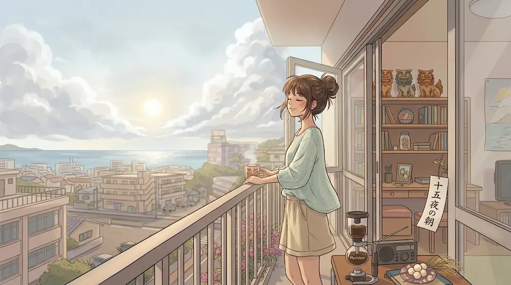 浦添十五夜の朝